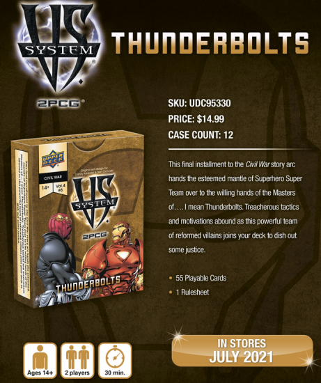 VS System Marvel Civil War Battles Thunderbolts - zum Schließ en ins Bild klicken