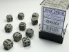 Dice Set Dark Grey/Black Opaque 12mm d6 (36)