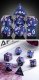 Metal & Enamel Dice Set (7) Sakura Blue