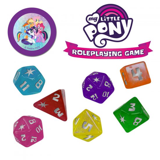 My Little Pony RPG Dice Set - zum Schließ en ins Bild klicken