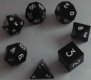 16mm Black Metal Dice Set