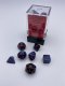 Gemini Mini-Polyhedral Black-Starlight‚Ñ¢/red 7-Die Set (MOQ